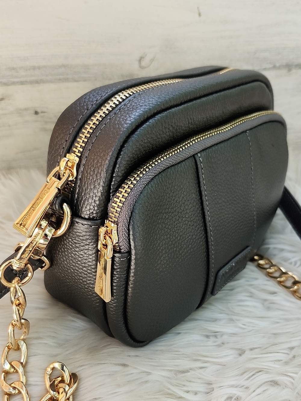 POM POM LONDON ORIGINAL LEATHER BAG - Picture 3 of 16